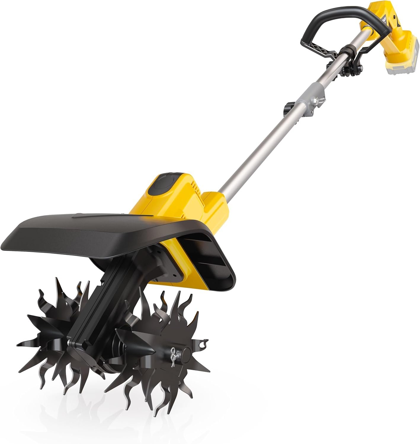 Cordless Tiller Cultivator 20V Ryobi 20V Cordless Tiller Garden Tools cultivator with brushless motor for efficient soil cultivation.