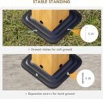 Ground stakes and expansion screws included with the Hardtop Gazebo to ensure stability on various surfaces.