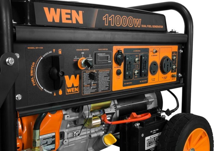 Effortless electric start for this home generator, featuring a 457cc 4-stroke OHV engine for easy operation.