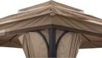 Canopy Gazebo featuring the three components (small, middle, large canopies) included in the complete replacement set.